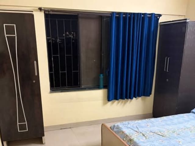 Cozy 3BHK Room for Male Flatmate in Kharadi — bedroom interior view