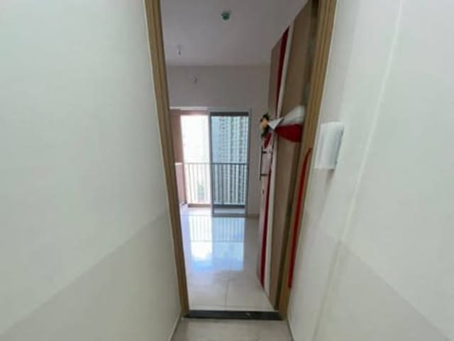1 BHK in Godrej Green Vistas for Rent — living area and home amenities