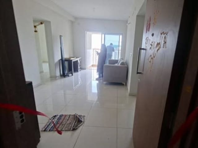 Premium 3 BHK Semi-Furnished Apartment in Godrej Parkridge — living area and home amenities