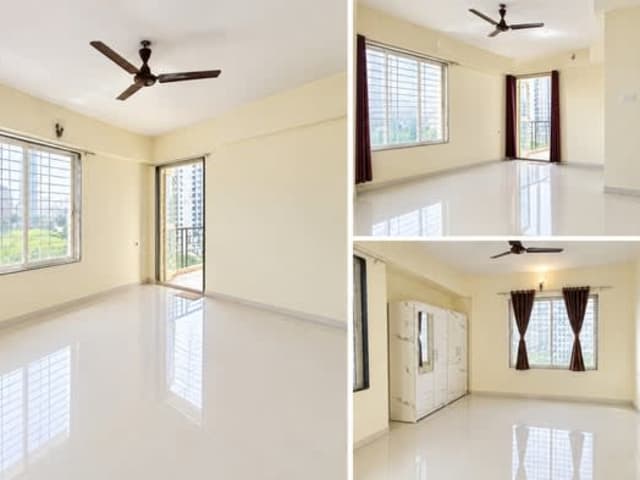 3 BHK Semi-Furnished Flat For Rent | Wakad — living area and home amenities