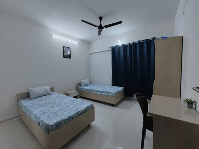 Master Bedroom in 3BHK, Hinjewadi Phase 1 — bedroom interior view