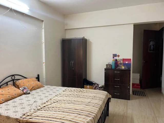 Replacement Female Flatmate Needed in 3BHK at VTP Alpine, Mahalunge, Pune — living area and home amenities