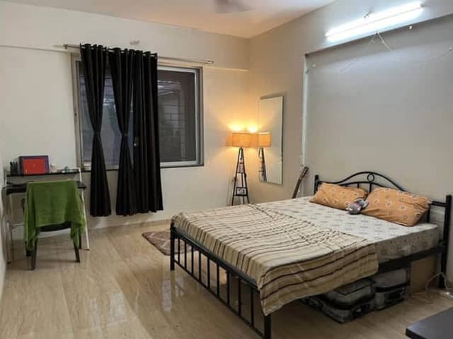 Replacement Female Flatmate Needed in 3BHK at VTP Alpine, Mahalunge, Pune — bedroom interior view