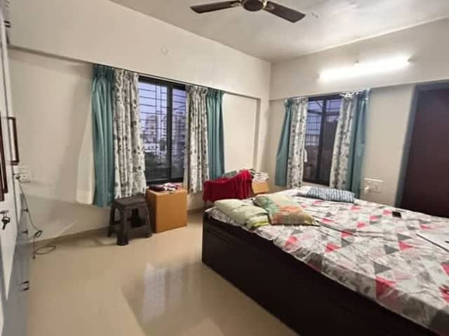 2BHK Fully Furnished Flat for Rent in Kaspat Wasti, Wakad — bedroom interior view