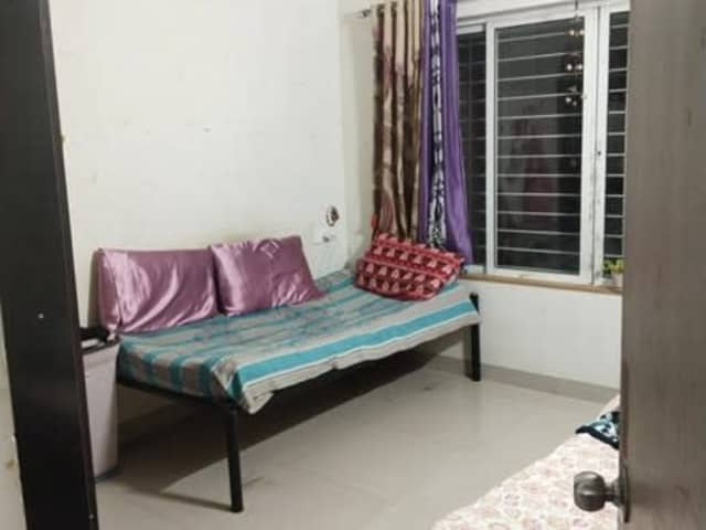 1 female for double sharing vacancy in 2.5BHK flat — bedroom interior view
