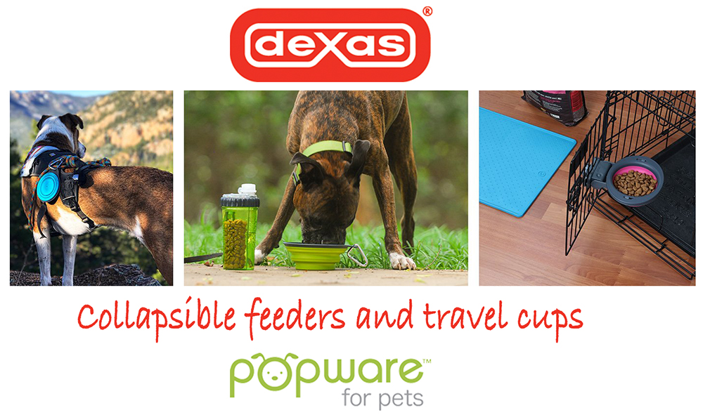 Dexas Popware for Pets Snack-Duo, Pet Purple