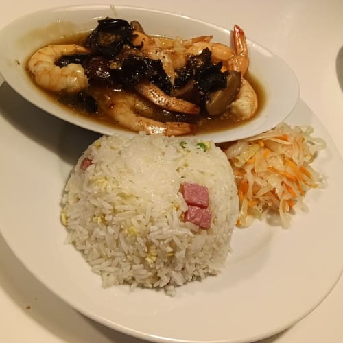 Crevettes aux 3 champignons