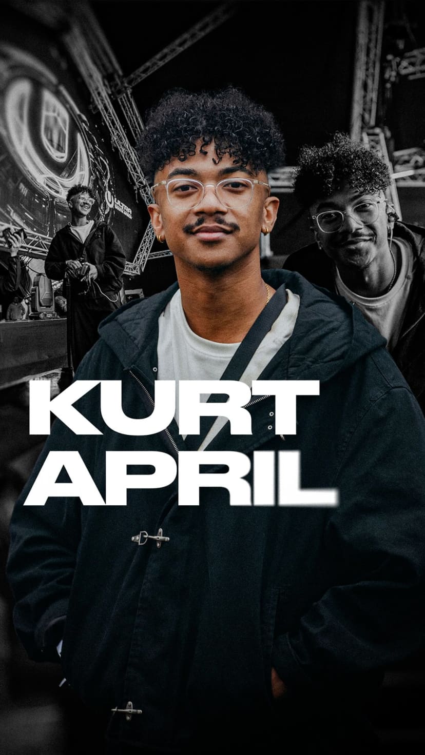Kurt April, South African DJ performing on stage