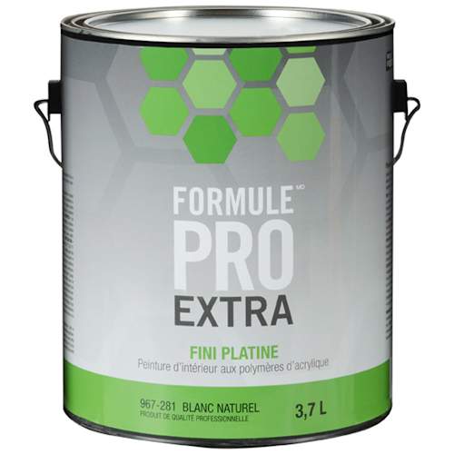 Peinture au latex Formule Pro Extra PlatineBlanc naturel et couleurs 3,7 L