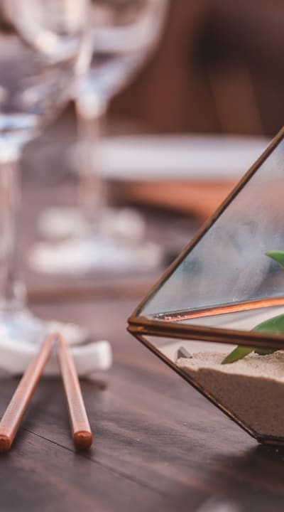 Hot water scarification for wildflower seed germination.