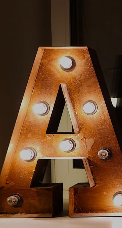 Close up of herb seedlings growing in pots