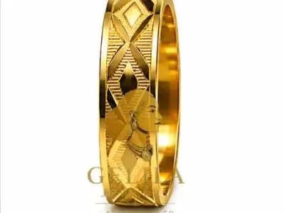 A beautifully handcrafted 21K gold wedding ring featuring an elegant polished finish and timeless design. Perfect for weddings, engagements, anniversaries, or everyday wear.