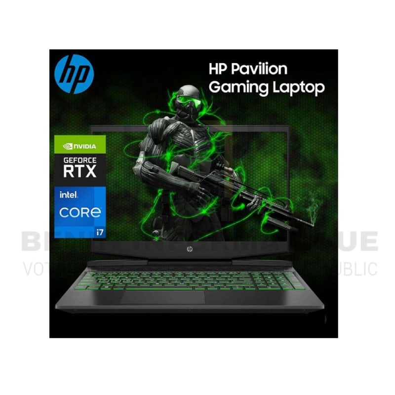 HP Pavilion Gaming Laptop 15-dk2027nia, Core I7-11370H 8Go/1To+256GB SDD, 4GB NVIDIA GeForce RTX3050