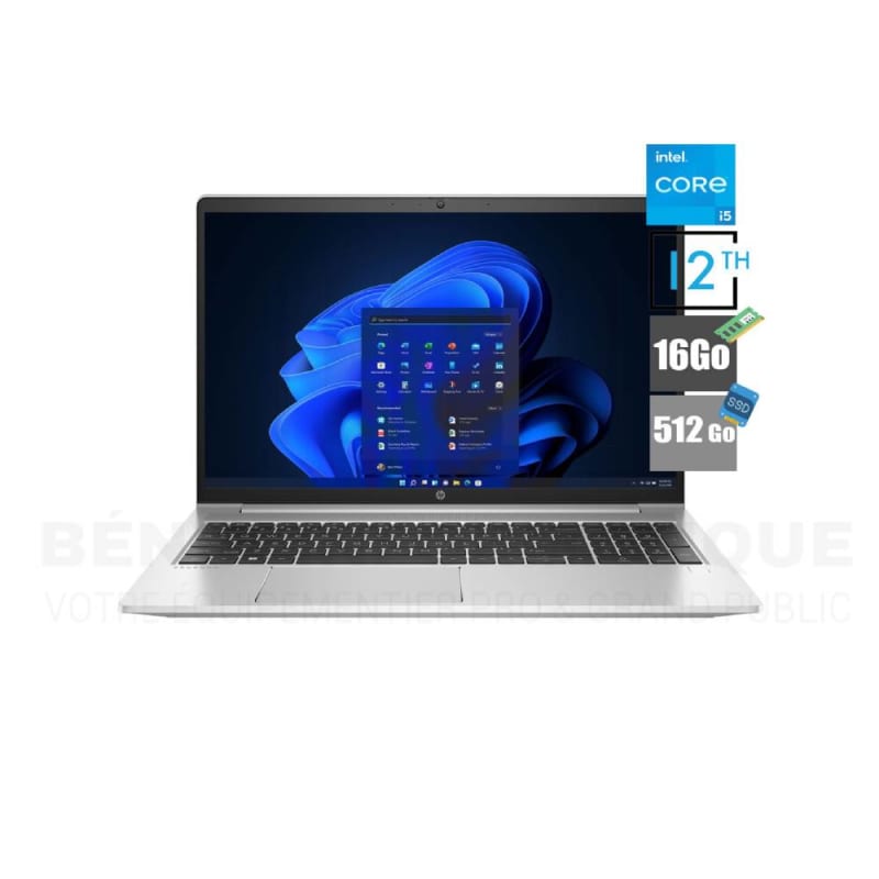 HP ProBook 450 G9 – Performance et Productivité avec Intel Core i5 de 12ᵉ Génération et Écran 15.6"