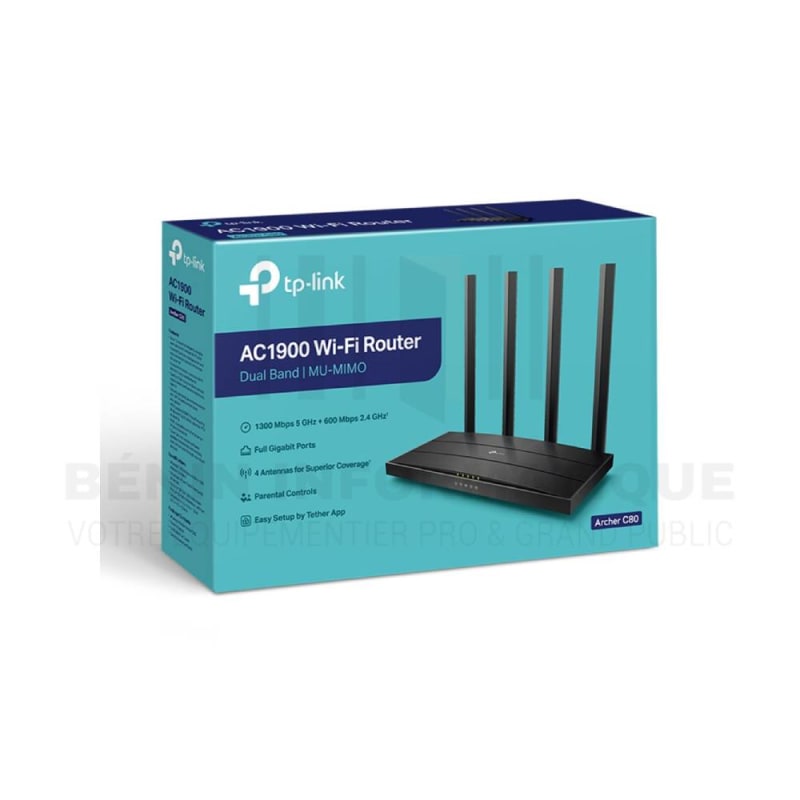 TP-Link Archer C80 AC1900 : Un routeur WiFi puissant pour un réseau fluide et rapide