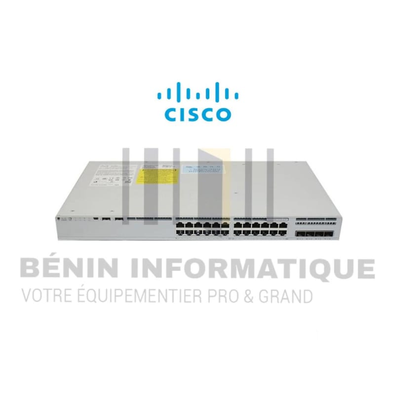 Switch Cisco Catalyst 9200L : Performance et flexibilité avec 24 ports PoE et Cisco DNA Essentials