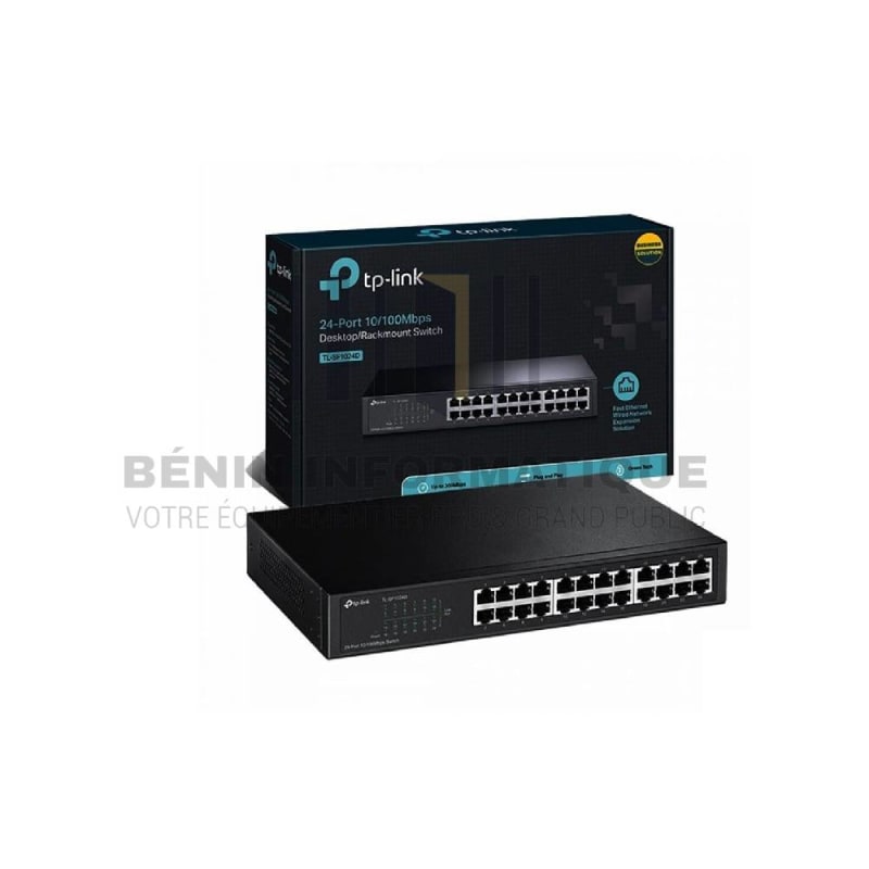 TP-Link SF1024D : Switch 24 Ports pour une Connectivité Fiable et Économique en Fast Ethernet