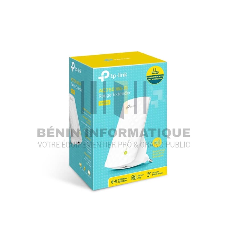 Répéteur WiFi 5 bi-bande, AC750 dual-band 2.4 GHz (300 Mbps) et 5 GHz (433 Mbps)