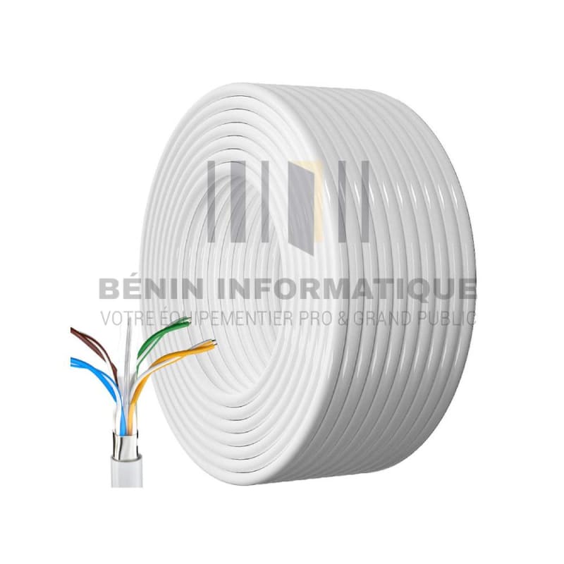 Rouleau de câble Ethernet Cat6 blindé