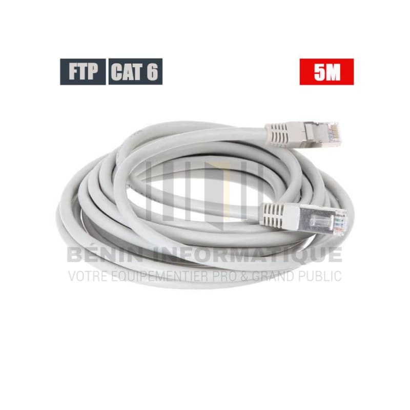 Câble réseau RJ45 Catégorie 6 – Préserti (1 mètre, 3 mètres, 5 mètres, 10 mètres, 20 mètres)