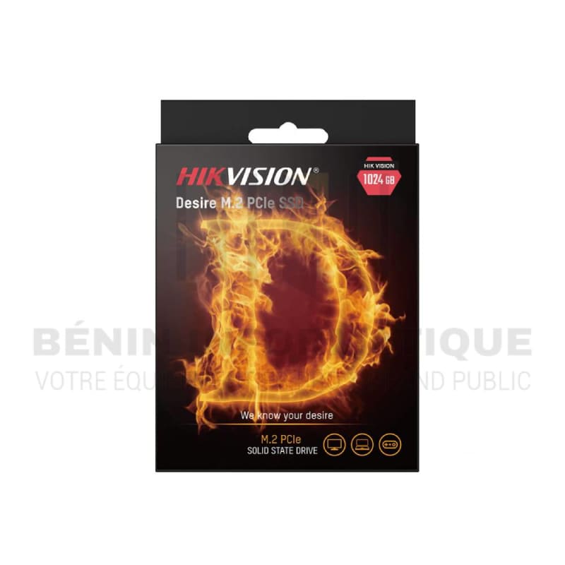 Disque Dur SSD 1To HIK VISION PCIe NVMe M.2 (2280) – Vitesse de Transfert Ultra-Rapides