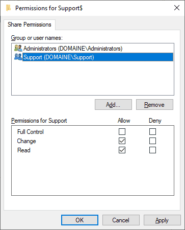 File Share Permissions