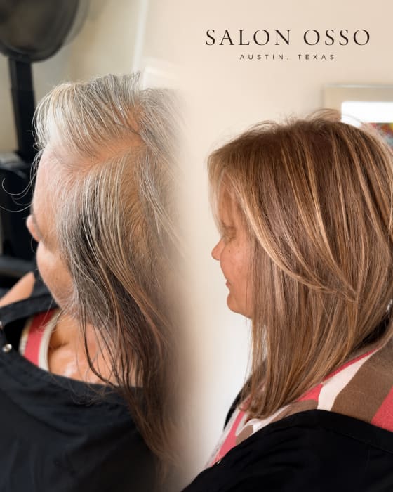 Gray blending Salon Osso Austin