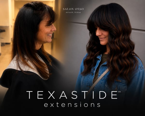 TEXASTIDE hand-tied extensions Salon Osso Austin