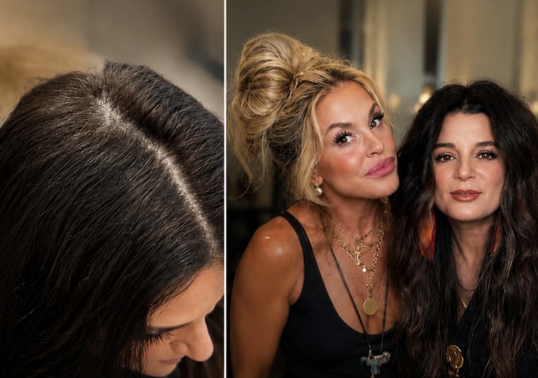 Box dye gray coverage before and after Salon Osso Austin Texas