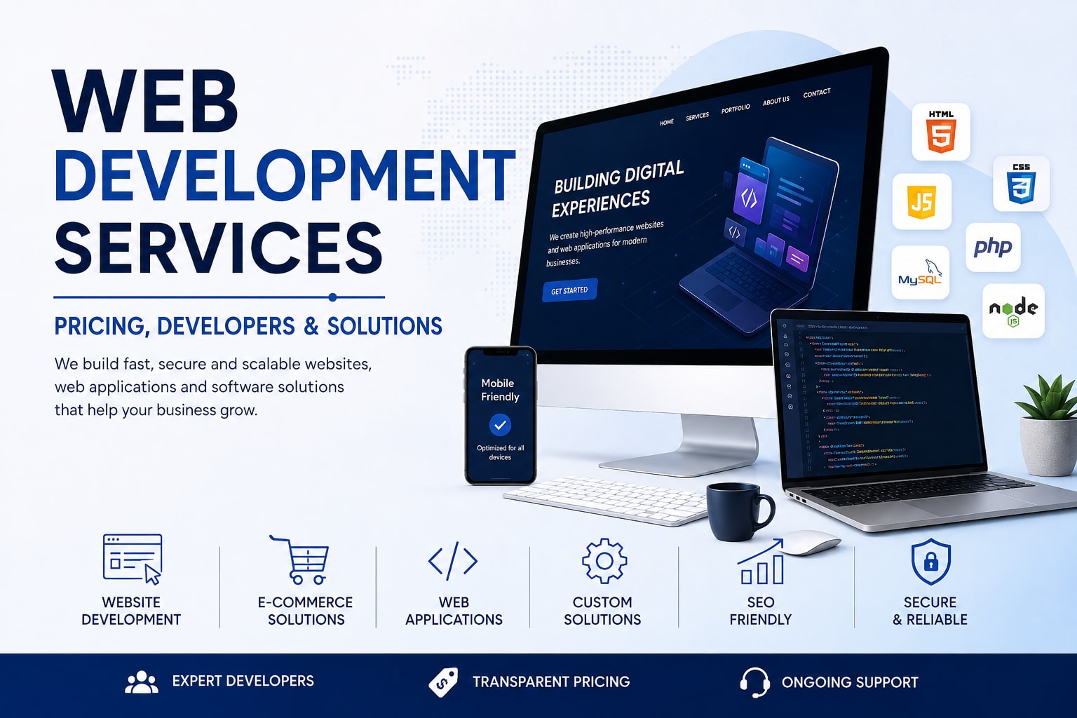 Web Development Services: Pricing, Developers & Solutions