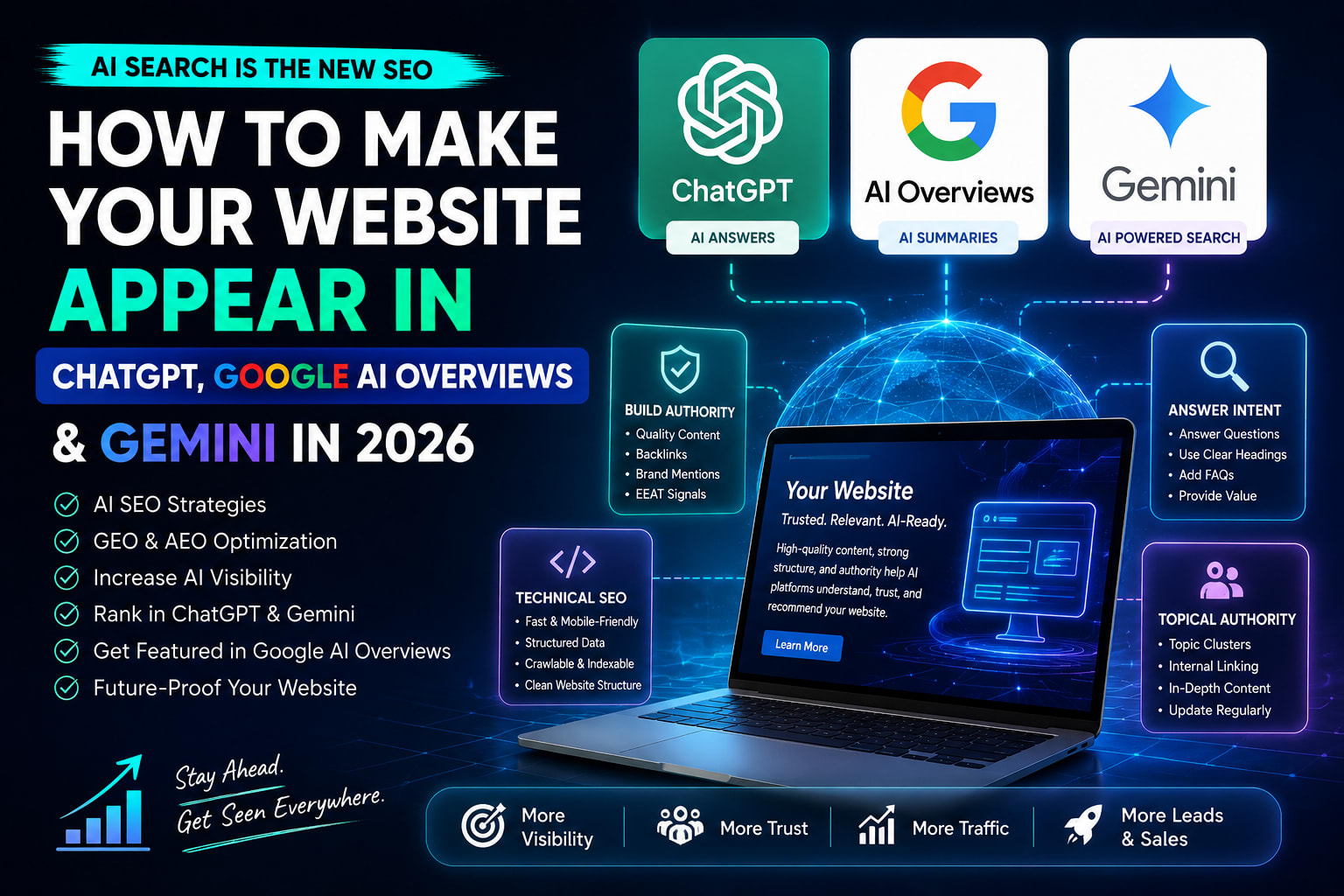 How to Get Your Website Seen in ChatGPT & Google AI (2026)