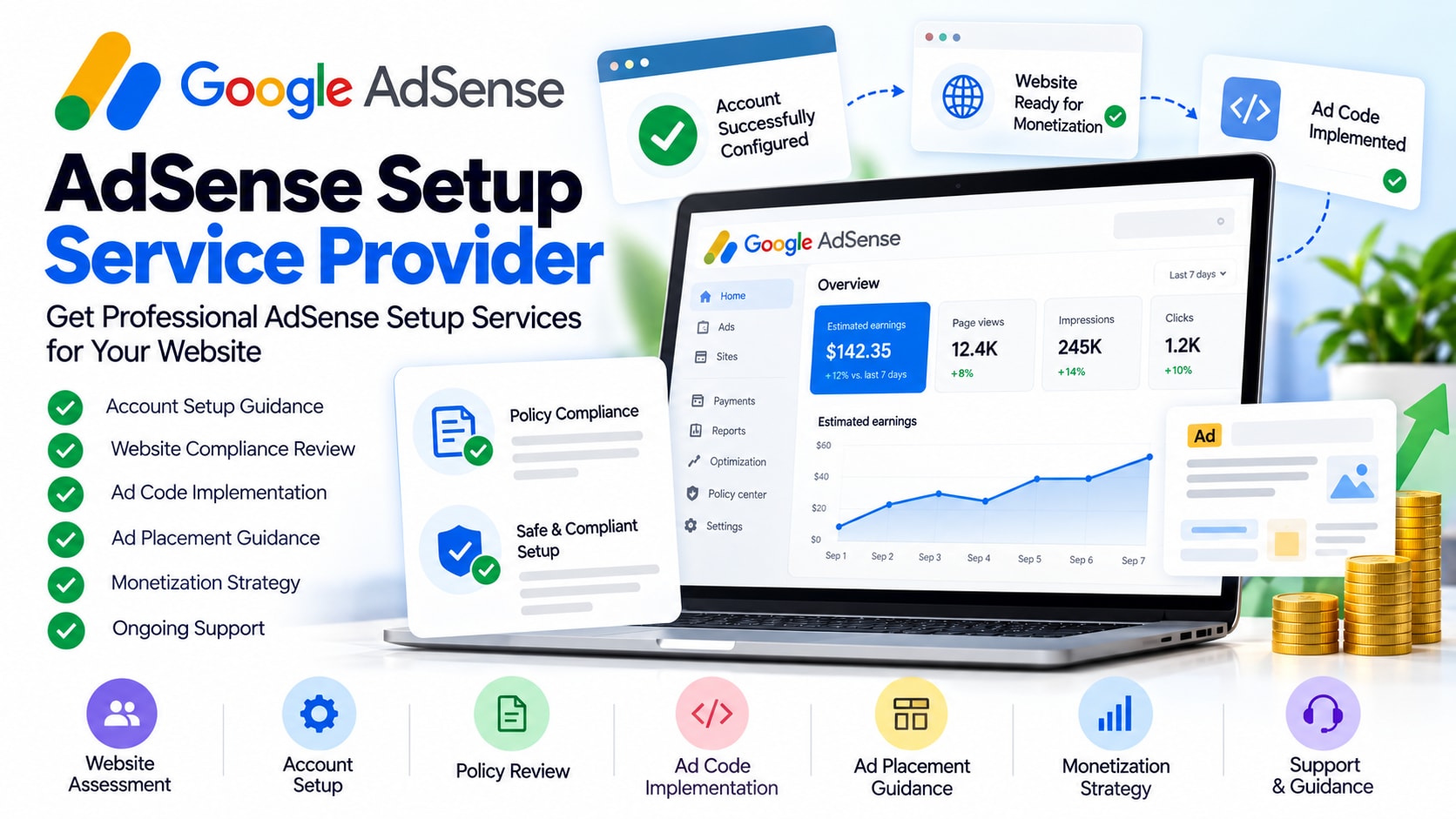 Professional AdSense Setup Service Provider