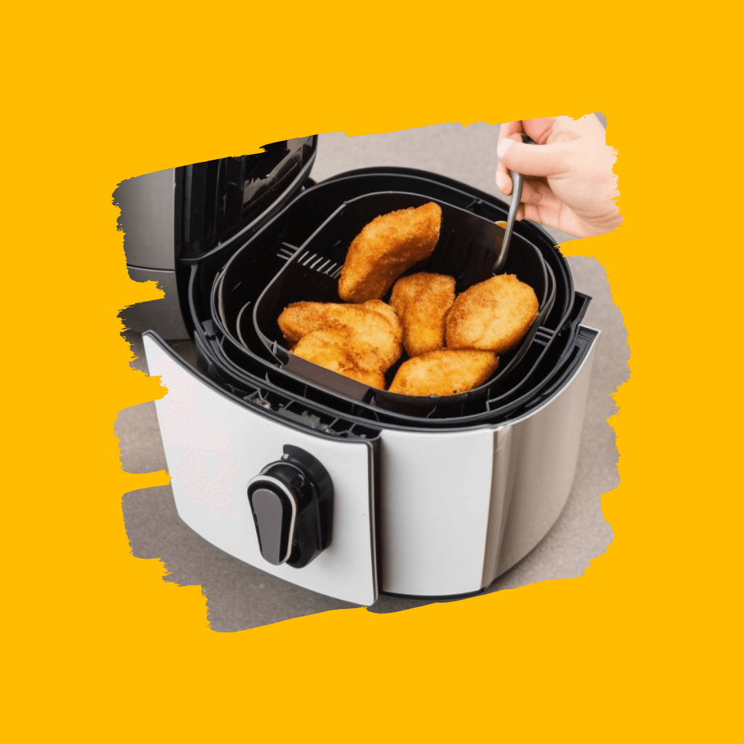 How do You remove sticky oil from an air fryer?