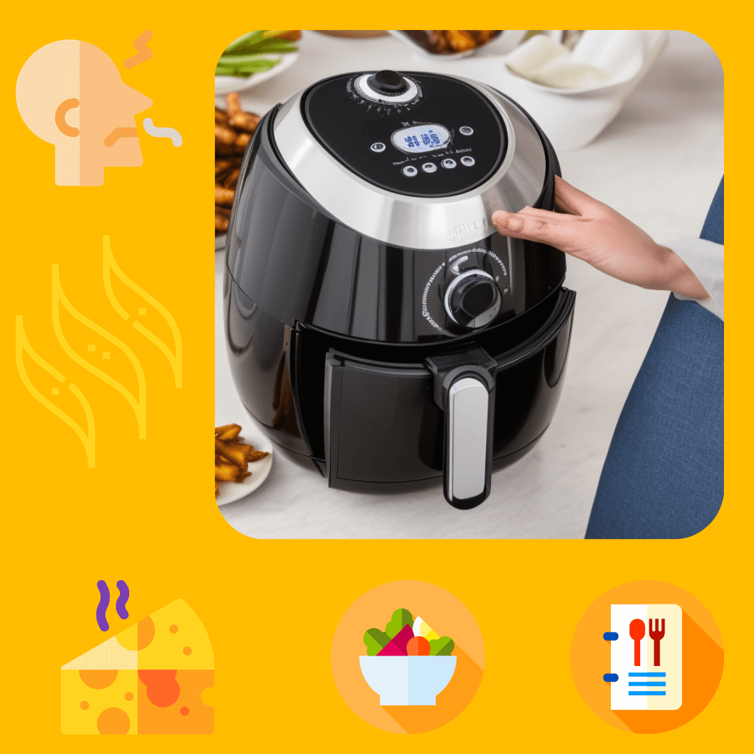 How do You get rid of smells in an air fryer?