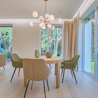 a modern soundproof basement room interior