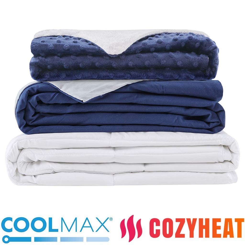 NANO-CERAMIC COMFORT WEIGHTED BLANKET WITH 2 FREE DUVET COVERS