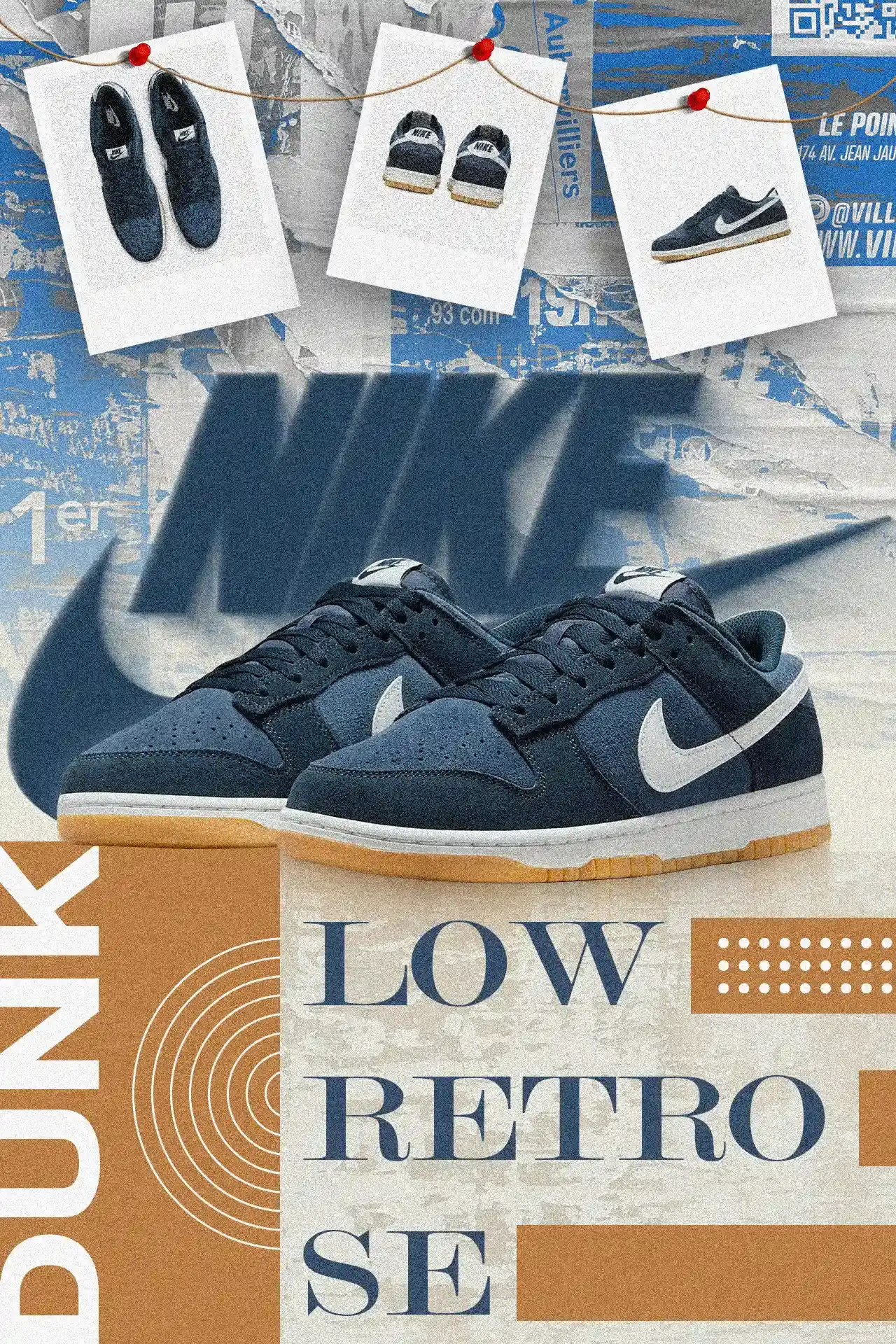 Nike Dunk Low Retro: Concept Campaign Poster
