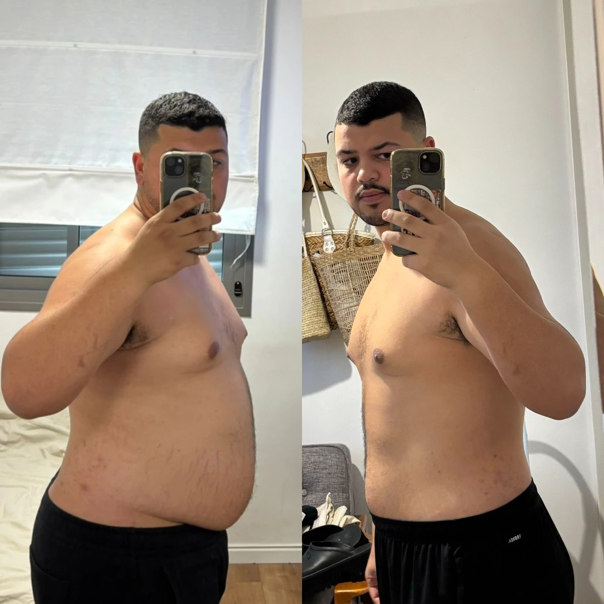 תמונת לפני ואחרי של יהונתן