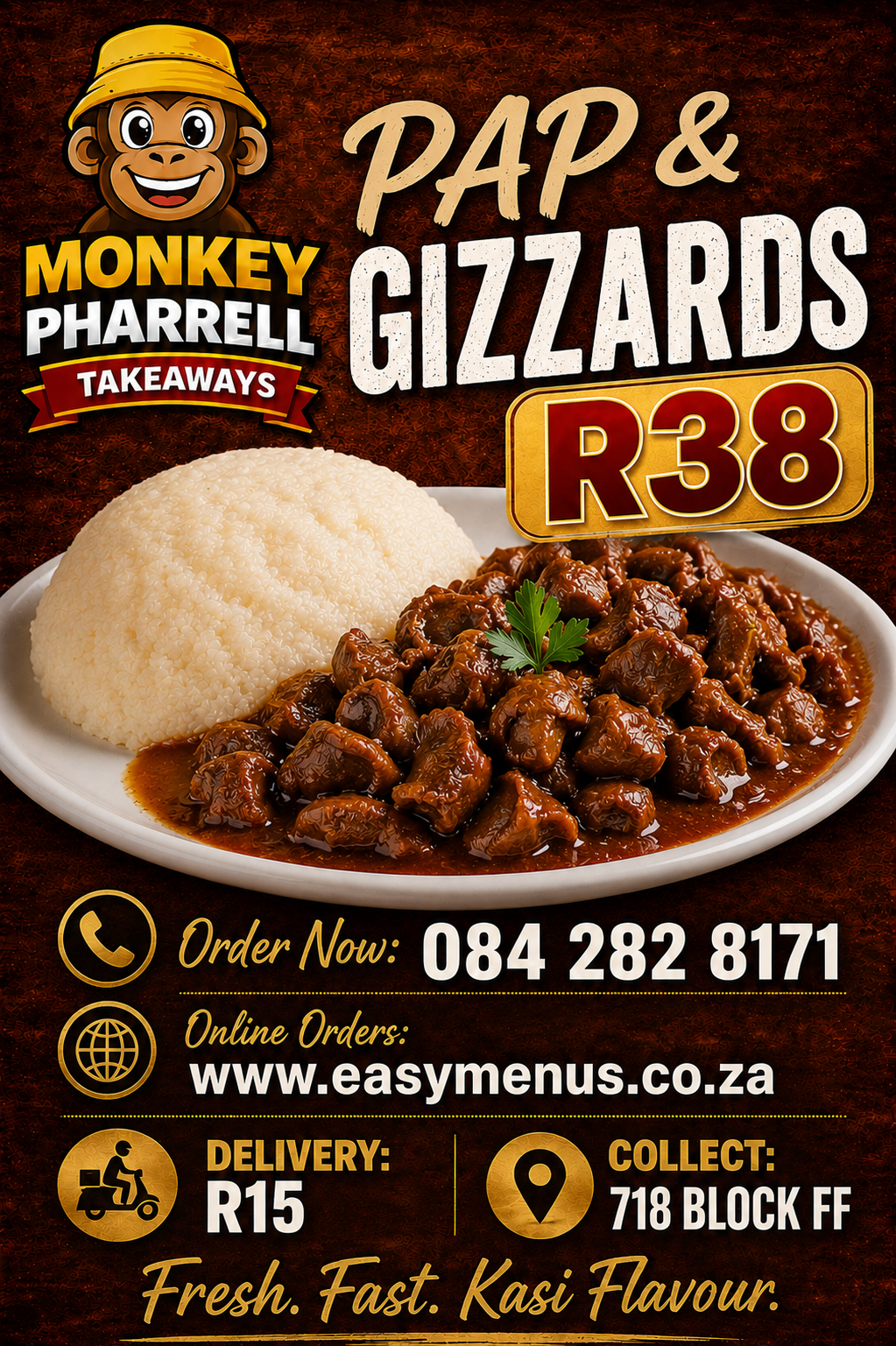 Pap & Chicken Gizzards