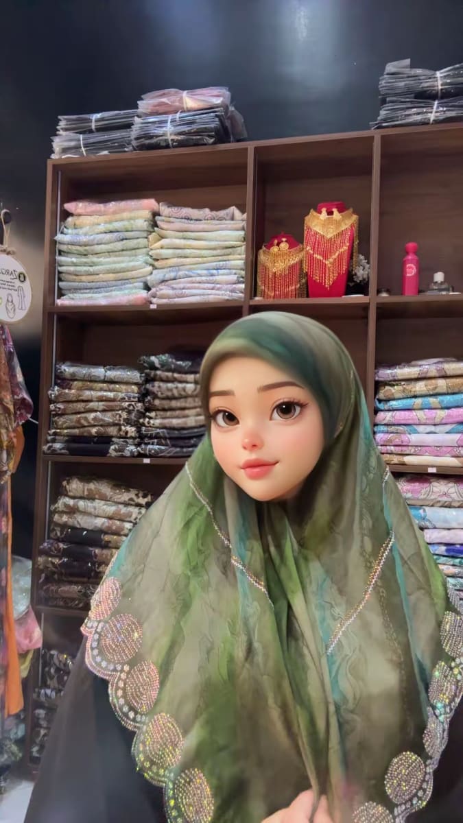Foulard Carre Vert UAE Premium - Chale Mariage Maroc couleur vert et dore - Foulard UAE authentique disponible au Maroc chez Zargue