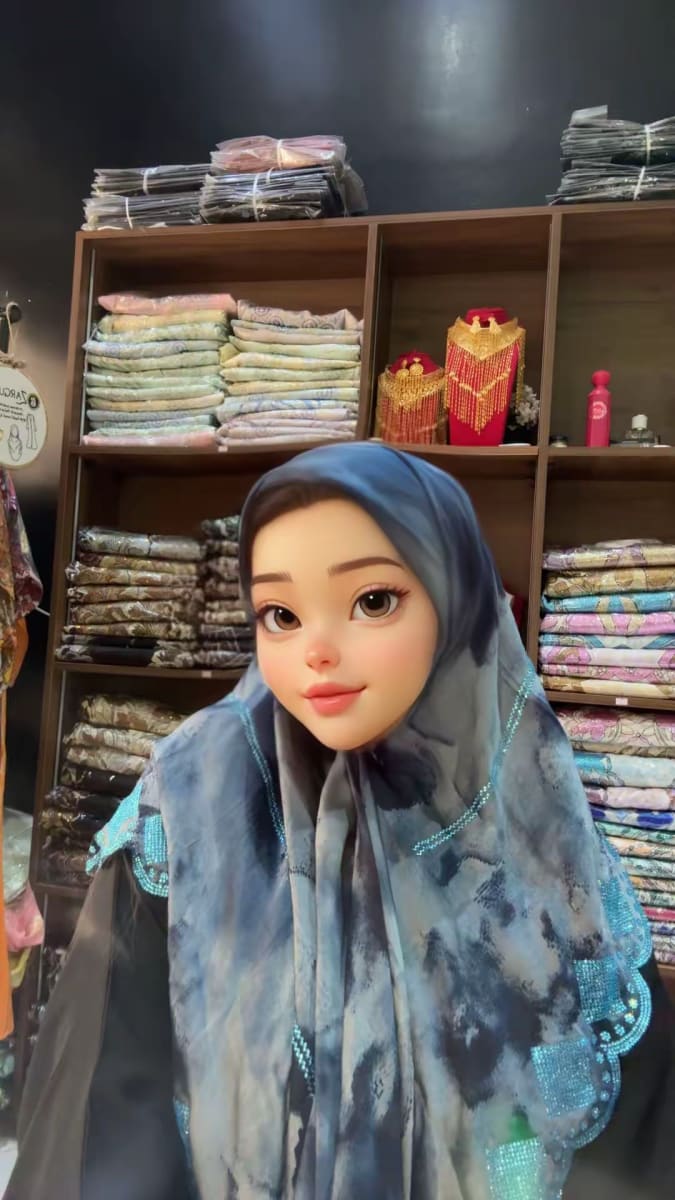 Foulard Carre Bleu UAE Premium - Chale Mariage Maroc couleur bleu et turquoise - Foulard UAE authentique disponible au Maroc chez Zargue
