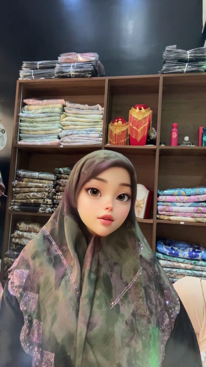 Foulard Carre Vert UAE Premium - Chale Mariage Maroc couleur vert et rose - Foulard UAE authentique disponible au Maroc chez Zargue