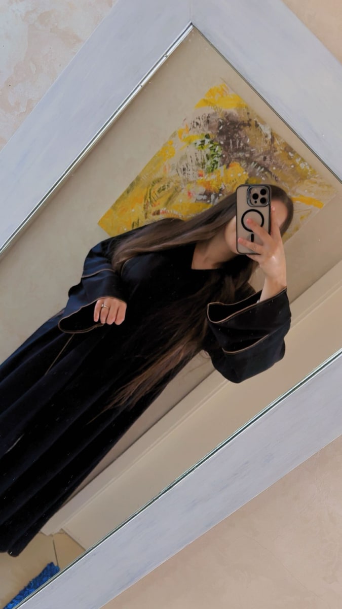 Abaya Noir Premium UAE - Robe Elegante Mariage Maroc - Mode UAE Maroc | Zargue