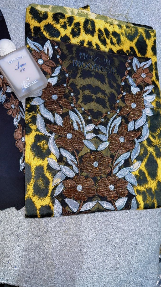 Mikhwar Andaloussi Tiger Jaune - Tissu 3ars Mariage UAE Premium couleur jaune et noir - Mikhwar UAE authentique disponible au Maroc chez Zargue