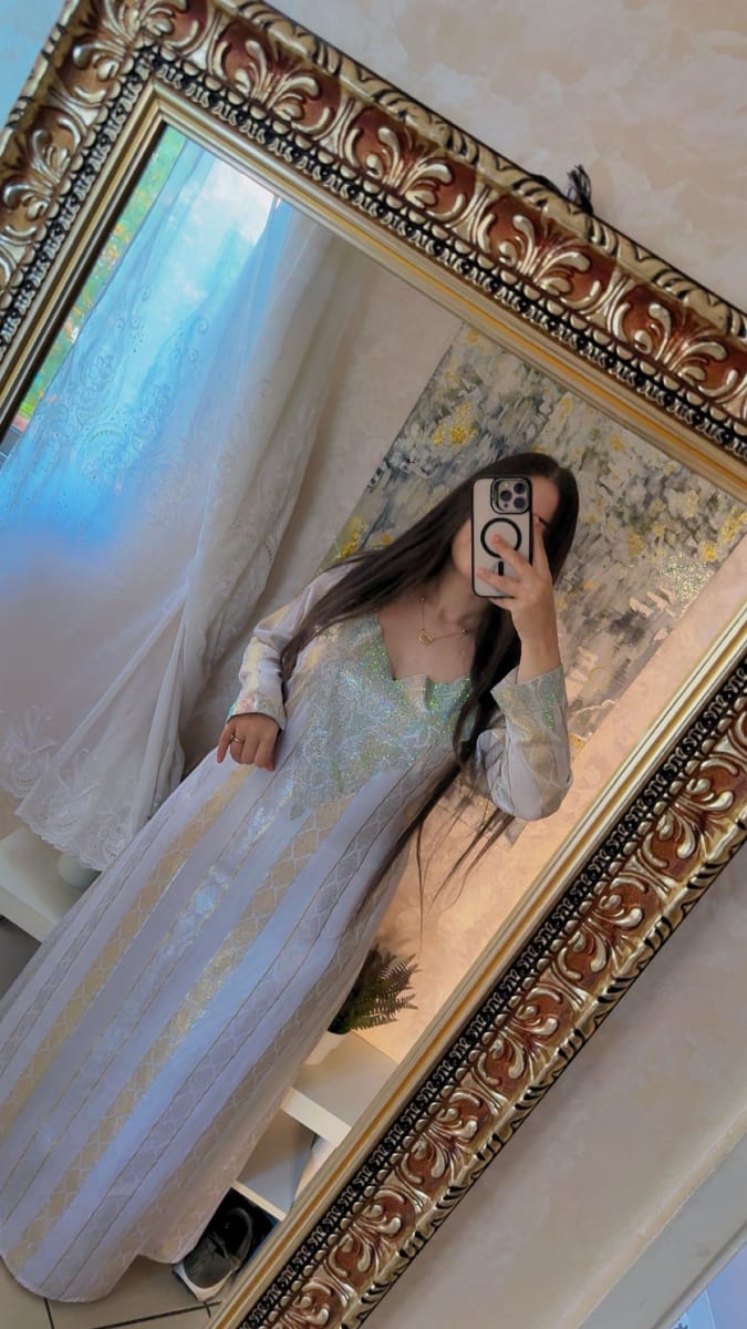 Mikhwar Jawhara Bleu - Tissu Luxe 3ars Mariage UAE couleur bleu et dore - Mikhwar UAE authentique disponible au Maroc chez Zargue