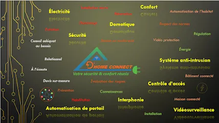 logo D'homeConnect (Alarme - Électricité - Domotique)