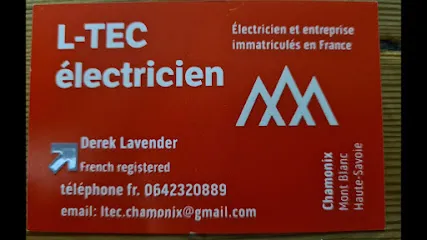 logo de l'artisan L-tec electricien Chamonix