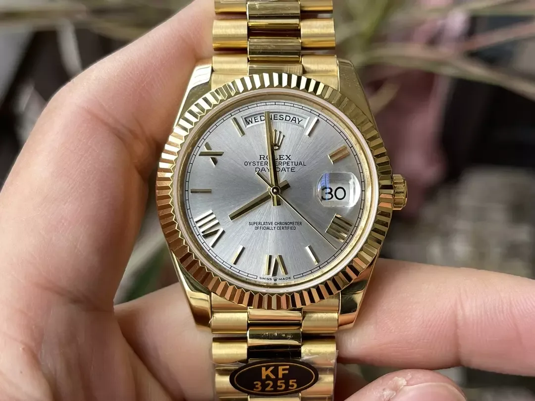 KF공장 롤렉스 데이데이트 실버 다이얼 옐로우 골드 금통 40mm 228235 상세 이미지 1
