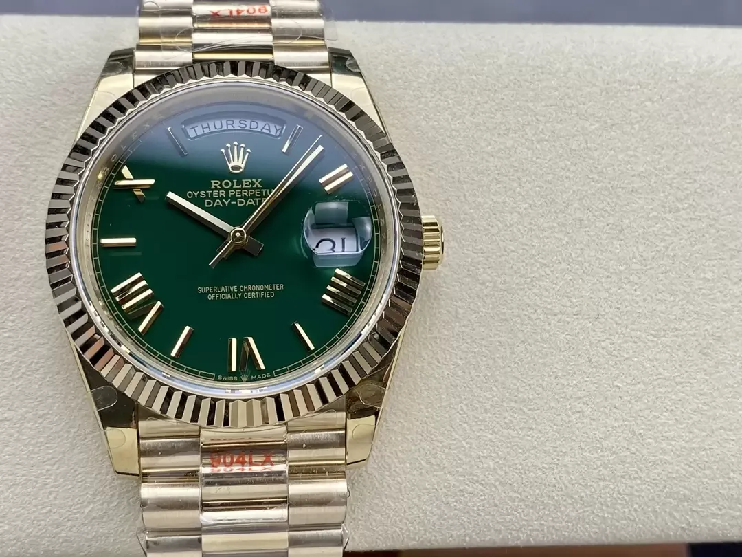 GM공장 V3 롤렉스 데이데이트 그린 다이얼 옐로우 골드 금통 40mm 228235 상세 이미지 1