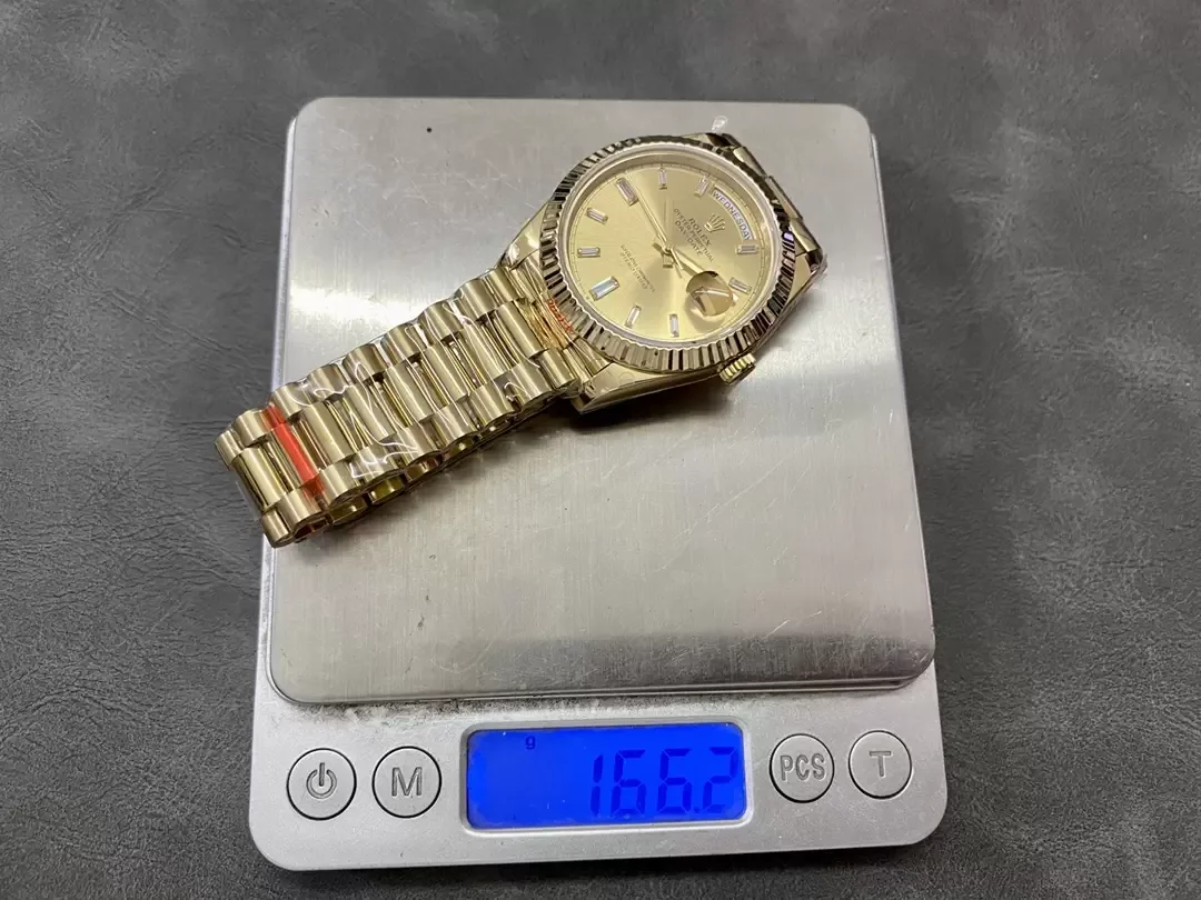 GM공장 V3 롤렉스 데이데이트 샴폐인 다이아 다이얼 옐로우 골드 금통 40mm 228235 상세 이미지 1